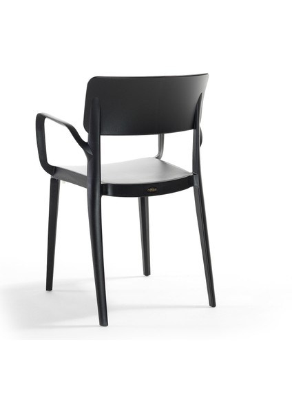 Panora Renkli Koltuk 4'lü Set Siyah modelleri