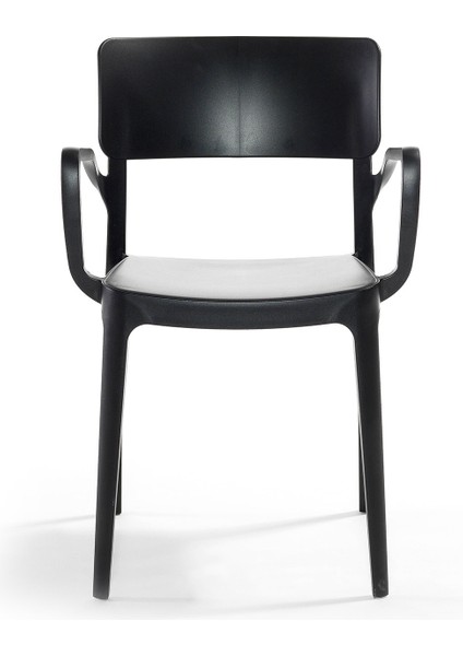 Panora Renkli Koltuk 4'lü Set Siyah fırsatları