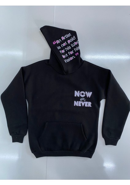 Kız Çocuk Baskılı 3 Iplik Sweatshirt