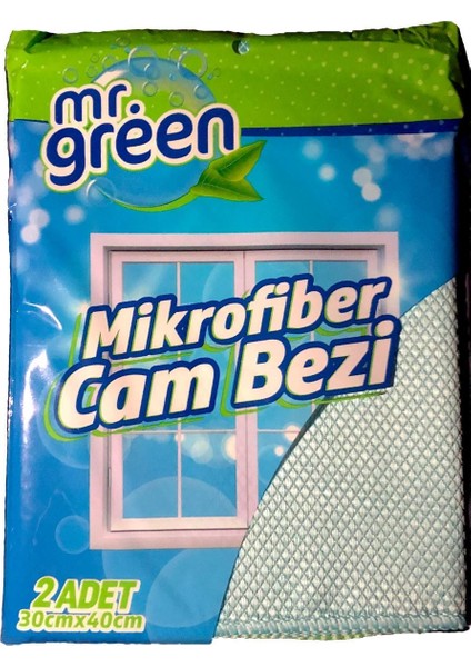 Mr.green Mikrofiber Cam Bezi 30X40 cm 2 Adet