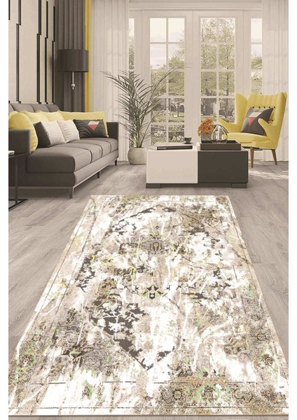 Dijital Kaymaz Taban Yıkanabilir Modern Renkli Salon Halısı Mutfak Halısı Yolluk ND-HT-197