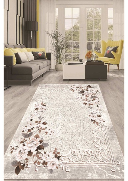 Dijital Kaymaz Taban Yıkanabilir Modern Renkli Salon Halısı Mutfak Halısı Yolluk ND-HT-138