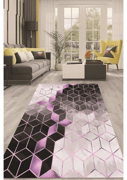 Dijital Kaymaz Taban Yıkanabilir Modern Renkli Salon Halısı Mutfak Halısı Yolluk ND-HT-1399