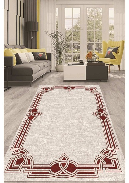 Dijital Kaymaz Taban Yıkanabilir Modern Renkli Salon Halısı Mutfak Halısı Yolluk ND-HT-234