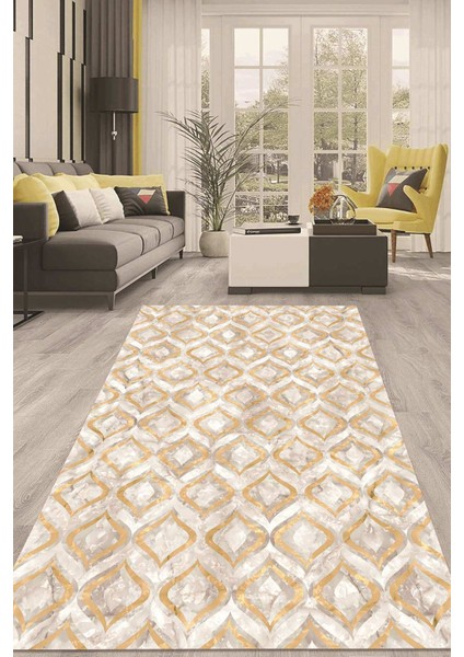 Dijital Kaymaz Taban Yıkanabilir Modern Renkli Salon Halısı Mutfak Halısı Yolluk ND-HT-472