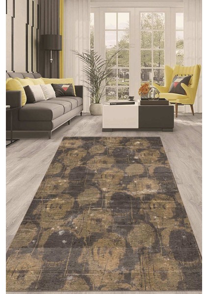 Dijital Kaymaz Taban Yıkanabilir Modern Renkli Salon Halısı Mutfak Halısı Yolluk ND-HT-226