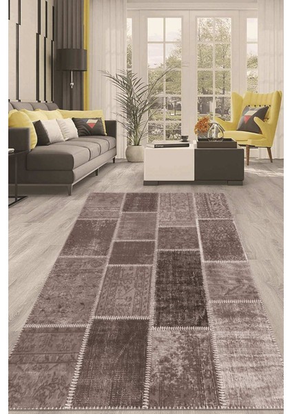 Dijital Kaymaz Taban Yıkanabilir Modern Renkli Salon Halısı Mutfak Halısı Yolluk ND-HT-1243