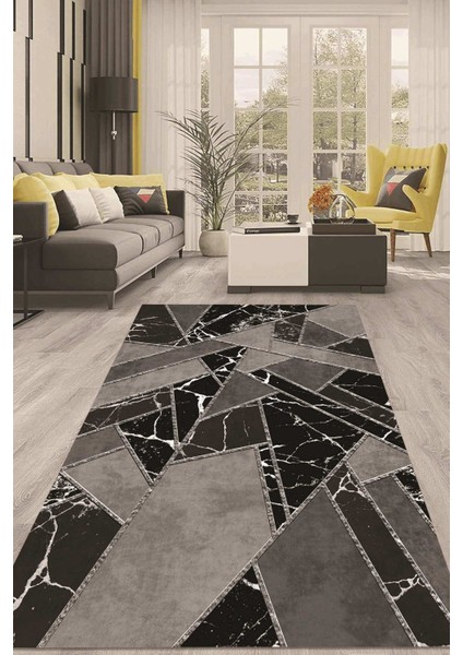 Dijital Kaymaz Taban Yıkanabilir Modern Renkli Salon Halısı Mutfak Halısı Yolluk ND-HT-165