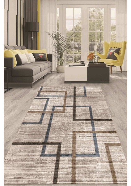 Dijital Kaymaz Taban Yıkanabilir Modern Renkli Salon Halısı Mutfak Halısı Yolluk ND-HT-674
