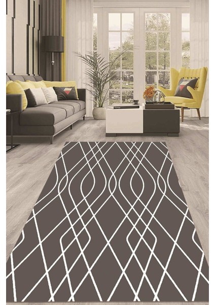 Dijital Kaymaz Taban Yıkanabilir Modern Renkli Salon Halısı Mutfak Halısı Yolluk ND-HT-902