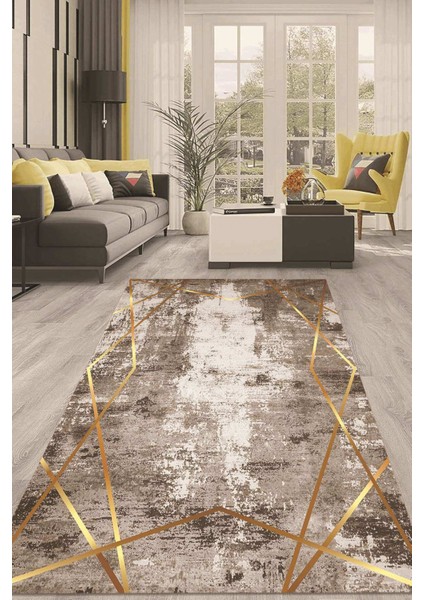 Dijital Kaymaz Taban Yıkanabilir Modern Renkli Salon Halısı Mutfak Halısı Yolluk ND-HT-695