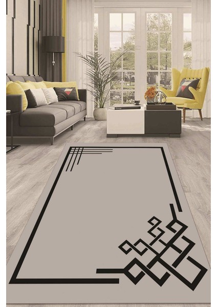 Dijital Kaymaz Taban Yıkanabilir Modern Renkli Salon Halısı Mutfak Halısı Yolluk ND-HT-855