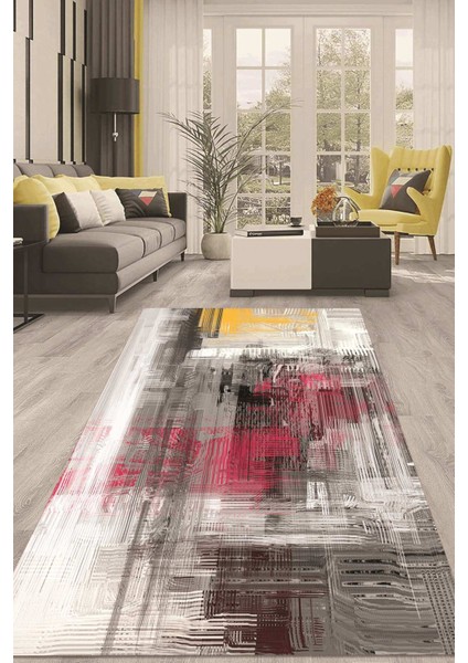 Dijital Kaymaz Taban Yıkanabilir Modern Renkli Salon Halısı Mutfak Halısı Yolluk ND-HT-691