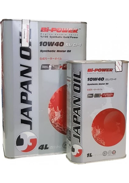 Japan Oil Bi-Power Sentetik 10W40 4lt +1 Lt Motor Yağı ( Üretim Yılı: 2022 )