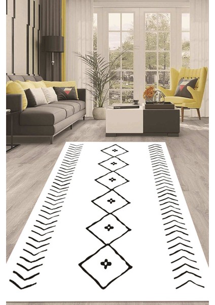 Dijital Kaymaz Taban Yıkanabilir Modern Renkli Salon Halısı Mutfak Halısı Yolluk ND-HT-571