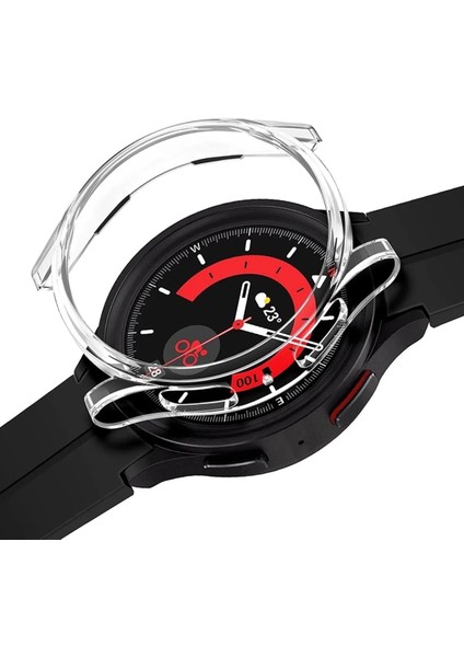 Galaxy Watch 5 Pro (45MM) Uyumlu Ultra Ince Önü Açık Tpu Silikon Kılıf