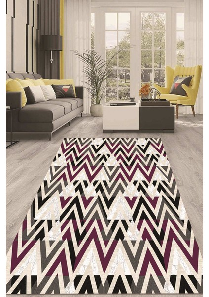 Dijital Kaymaz Taban Yıkanabilir Modern Renkli Salon Halısı Mutfak Halısı Yolluk ND-HT-778