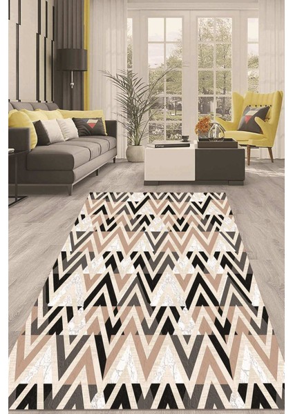 Dijital Kaymaz Taban Yıkanabilir Modern Renkli Salon Halısı Mutfak Halısı Yolluk ND-HT-779