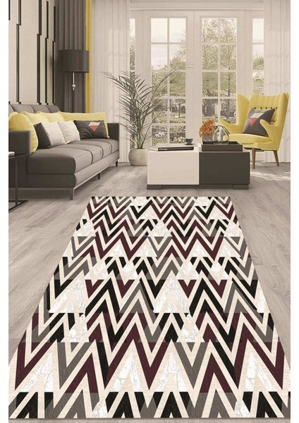 Dijital Kaymaz Taban Yıkanabilir Modern Renkli Salon Halısı Mutfak Halısı Yolluk ND-HT-783
