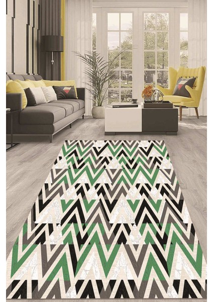Dijital Kaymaz Taban Yıkanabilir Modern Renkli Salon Halısı Mutfak Halısı Yolluk ND-HT-785
