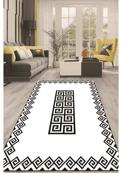 Dijital Kaymaz Taban Yıkanabilir Modern Renkli Salon Halısı Mutfak Halısı Yolluk ND-HT-838