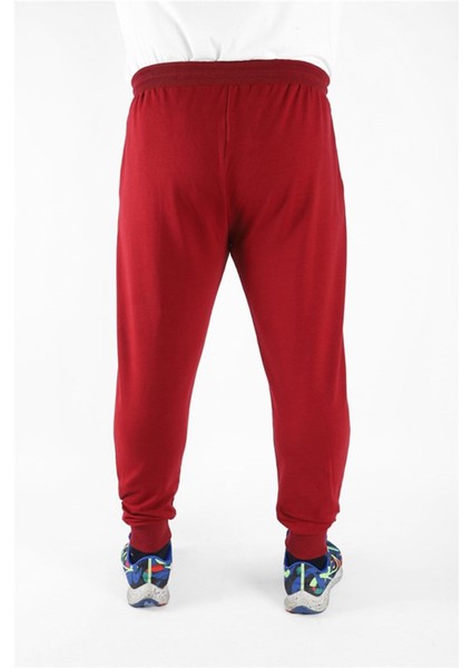 Büyük Beden Basic Eşofman Altı Full Lycra 11516 Bordo