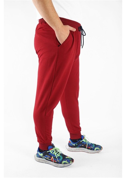 Büyük Beden Basic Eşofman Altı Full Lycra 11516 Bordo