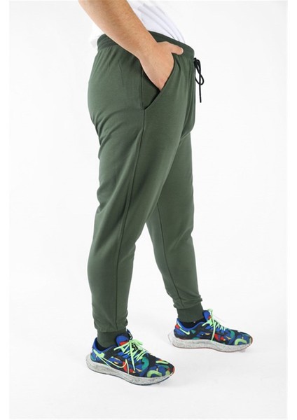 Büyük Beden Basic Eşofman Altı Full Lycra 11516 Hakı