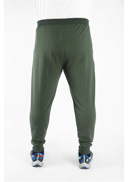 Büyük Beden Basic Eşofman Altı Full Lycra 11516 Hakı modelleri