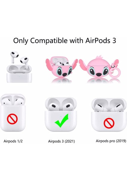 Airpods 3. Nesil Uyumlu Çizgi Karakter Silikon Kılıf