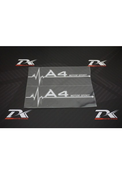 Audi A4 Motor Sport Kelebek Cam Sticker 2 Li Set modelleri