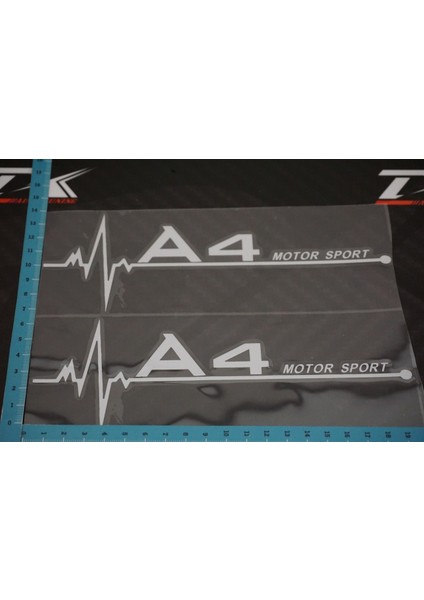 Audi A4 Motor Sport Kelebek Cam Sticker 2 Li Set indirimleri