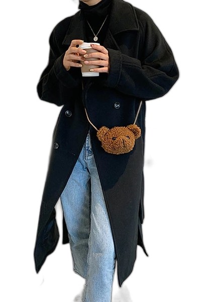 Teddy Minibag Sevimli Peluş Dokuma Çanta
