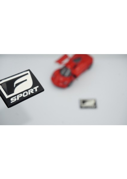Lexus F Sport Çamurluk Yanı Krom Metal Logo Amblem Arma