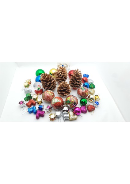 Yılbaşı, Yeni Yıl Noel Ağacı, Tam Set Parti Süsleme Malzemeleri Model 04