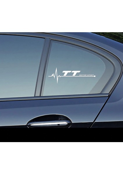 Audi Tt Motor Sport Kelebek Cam Sticker 2 Li Set