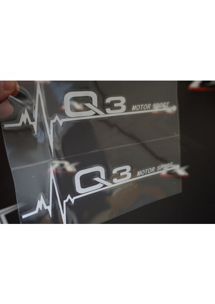 Audi Q3 Motor Sport Kelebek Cam Sticker 2 Li Set fiyatları