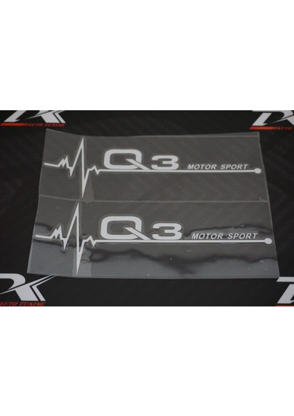 Audi Q3 Motor Sport Kelebek Cam Sticker 2 Li Set fırsatları