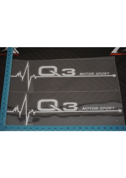 Audi Q3 Motor Sport Kelebek Cam Sticker 2 Li Set indirimleri