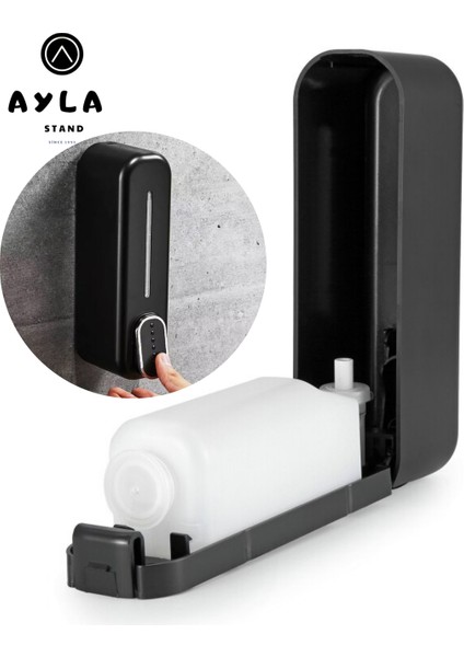 Ayla Stand Banyo Şampuanlık Sıvı Sabunluk Tutucu Duvara Montaj Sabun Başlığı 350 cl