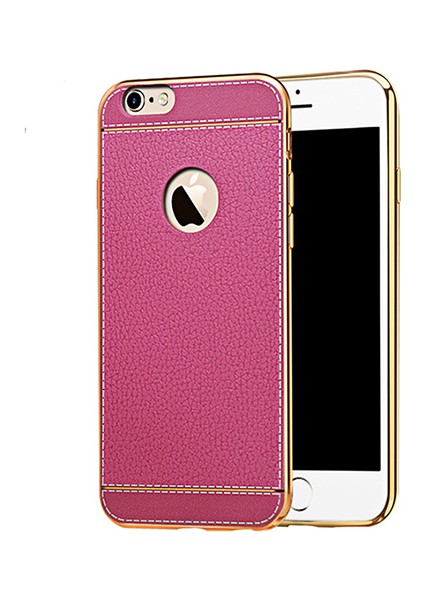 Laser Elegant iPhone 7-8 Silikon Arka Kapak Pembe