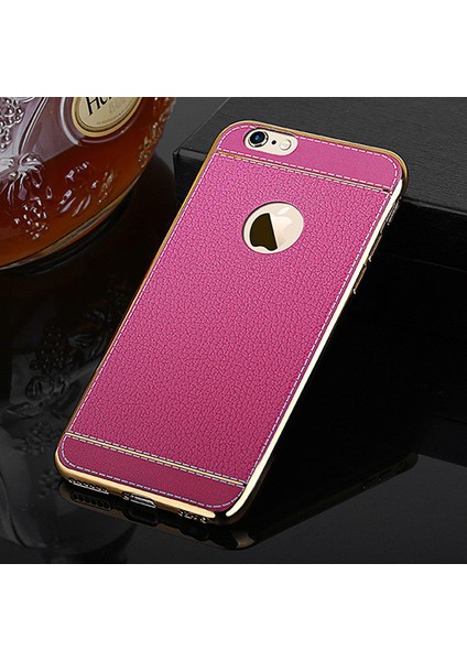 Laser Elegant iPhone 7-8 Silikon Arka Kapak Pembe