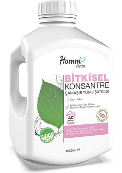 Homm Clean Bitkisel Çamaşır Yumuşatıcısı 1000 ml