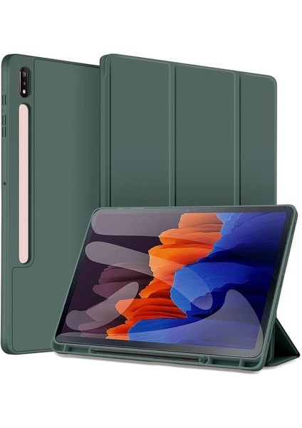 Samsung Galaxy Tab S7 Fe Lte T736 (12.4 Inç) ile Uyumlu Kalem Bölmeli Tablet Kılıfı