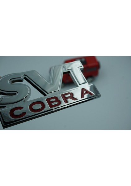 Ford Mustang Shelby Svt Cobra Vidalı Krom Metal 3D Logo Amblem