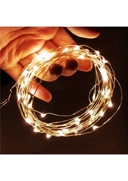 5 Metre Gün Işığı Pilli LED Işık Gün Işığı LED Işık Yılbaşı Ağacı Işığı Noel Işığı Warm Light Christmas LED Parlak Peri LED Işık