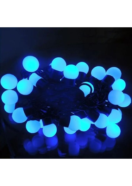 4.30 Metre Mavi Top LED Işık Mavi Işık 220 V Fişli Yılbaşı Ağacı Işığı Mavi Top Işık Mavi LED Işık Noel Işığı