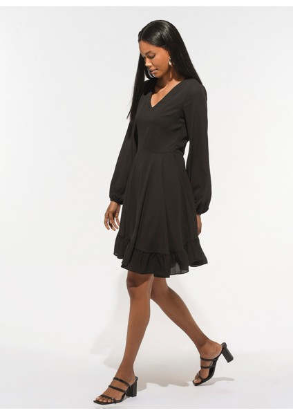 Siyah Kadın Elbise PFKSS22EL0013 fiyatları