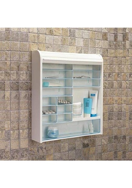 092 Panjurlu Çok Amaçlı Kilitli Ecza ve Banyo Dolabı, 42 x 48 x 85 cm fiyatları