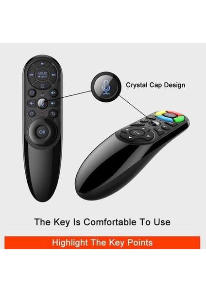 Android Akıllı Uzaktan Kumanda Q9-Air Mouse-Mikrofonlu